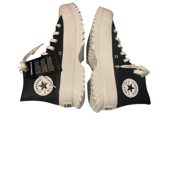 Converse All Star Black and White Chunky Sneakers - Picture 3 of 3